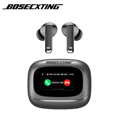 Auriculares Inalámbricos Bluetooth BOSECXTING TOUR PRO6 TWS con Pantalla Táctil Inteligente, Cancelación Activa de Ruido (ANC) y Bajos Potentes