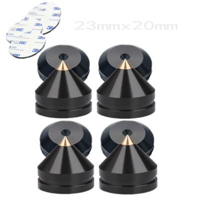 Almohadilla de pie de soporte de altavoz, clavos de pie de piso de cono de metal de aleación de aluminio para altavoces, amortiguador de choque de punta de zapatos