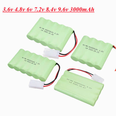 3,6 V/4,8 V/6V/7,2 V/8,4 V/9,6 V 3000mah NI-MH batería recargable enchufe Tamiya para juguetes Rc coche barco tanques trenes Robot piezas de pistola