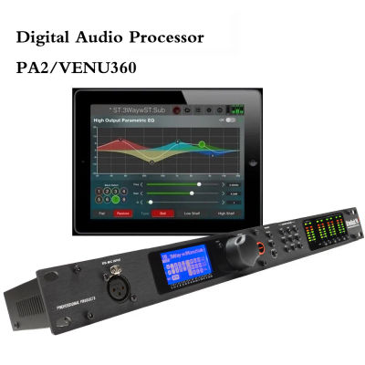 Procesador de Audio Digital Driverack PA2 Compatible con Software Original, Sistema de Gestión de Altavoces de 2 Entradas y 6 Salidas, Logotipo Original