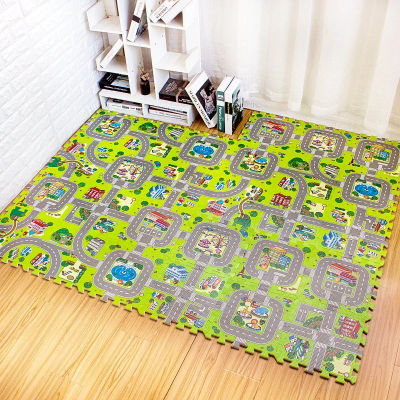 Alfombras de juego para bebés, estera de rompecabezas de espuma EVA, alfombra de juego de actividades para habitación de niños, alfombra de suelo entrelazada para bebé, 30*30 CM/juego de juguetes de