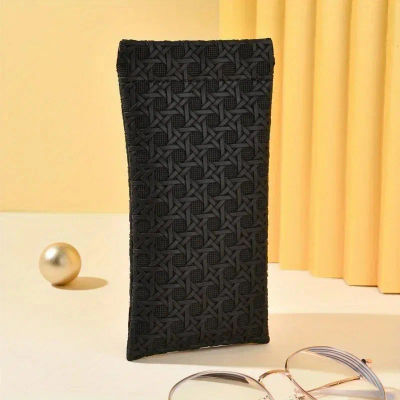 Estuche para gafas de sol portátil Squeeze Top - Estuche para gafas de sol suave de cuero Estuche para gafas fácil de usar