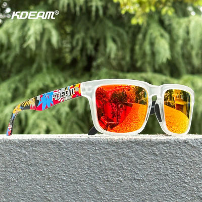 KDEAM-gafas de sol polarizadas cuadradas clásicas para hombre y mujer, lentes de sol de viaje con estuche, fácil de llevar, nuevos colores, KD332