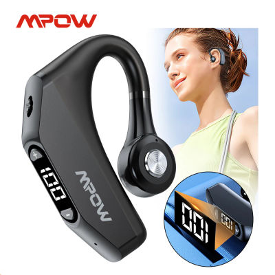 Auricular Mpow P23 inalámbrico Bluetooth 5,3 con micrófono con cancelación de ruido CVC8.0 auricular manos libres izquierda y derecha para negocios/rucker
