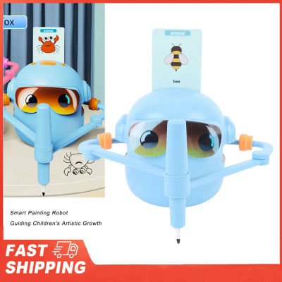 Robot de dibujo para niños, Robot de dibujo automático educativo interactivo con 100 tarjetas para niños y niñas, aprendizaje preescolar