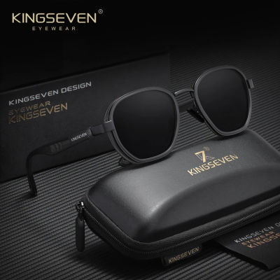 Gafas de sol redondas de marca KINGSEVEN, gafas polarizadas para hombre y mujer, gafas de viaje de moda de lujo, gafas de sol UV400