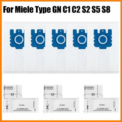 Para Miele GN Miele Classic C1 completo C1, C2, C3, S400i S600 S2 S5 S8 Series aspiradora 3D eficiencia bolsas de basura