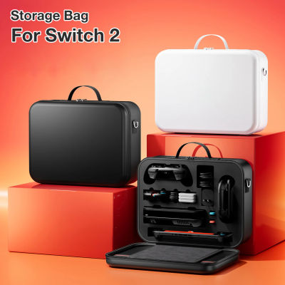Bolsa de transporte grande para Switch 2, bolsa de almacenamiento de viaje impermeable, cargador y mango antiarañazos, se puede almacenar accesorios de juego