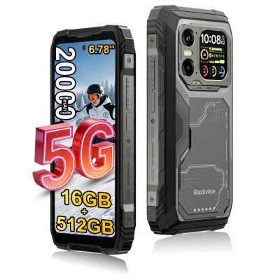 Blackview XPLORE 1 5G [Sin cargador de la UE] Smartphone resistente 16GB+ 512GB /12GB+256GB 20000mAh Android15 6.78'' 2.4K 55W Teléfono móvil