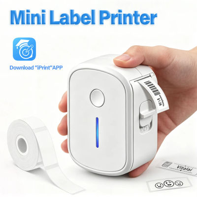 Mini Impresora Portátil de Etiquetas, Impresora Térmica de Etiquetas Autoadhesivas sin Tinta, Bluetooth, Máquina de Etiquetas Adhesivas