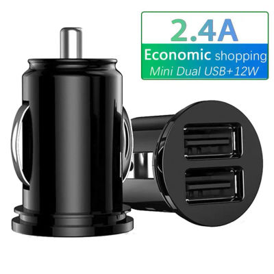 Cargador de coche de carga rápida 3.1A, puerto USB Dual, encendedor de cigarrillos, adaptador de corriente USB para teléfono, 12v, 24v para todos los teléfonos inteligentes