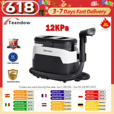 TEENDOW C6 MAX 3-In-1 Upholstery and Carpet Cleaner 1650W Steam 12000Pa Suction Dual Tanks Pet-Friendly