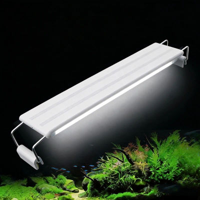 Lámpara LED para Acuario, Súper Delgada, para Cultivo de Plantas Acuáticas, Impermeable, Brillante, con Clip, LED Azul, 18-72cm, para Plantas, 220v