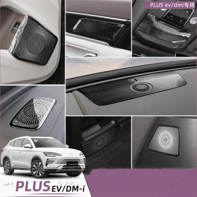 Estilo de coche para BYD Song plus Dmi EV 2021-2024 líneas decorativas interiores de coche altavoz Audio decoración cubierta embellecedora