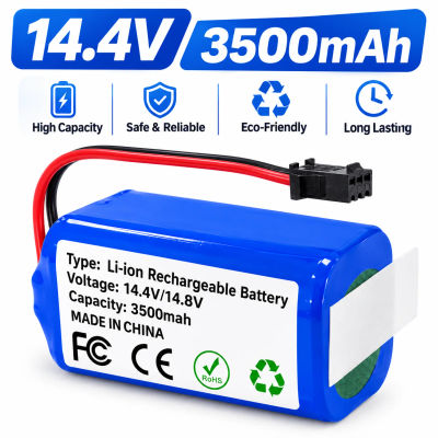 Batería de repuesto de iones de litio de 14.4V y 2600mAh para robot aspirador Deebot N79 N79S DN622 RoboVac 11 11S Tesvor X500 Conga 990 1090