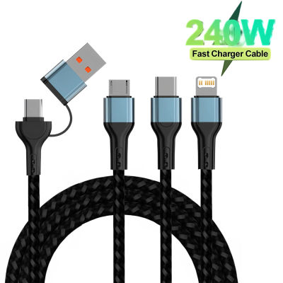Cable USB 3 en 1 tipo C para Samsung Xiaomi Huawei Cable USB C para iPhone 16 15 14 13 Pro cargador de teléfono Cable de datos USB