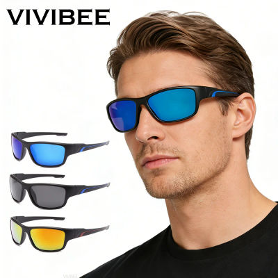 VIVIBEE hombres ciclismo gafas de sol polarizadas gafas deportivas bicicletas negro mate pesca 2026 mujeres espejo azul gafas de sol de montar