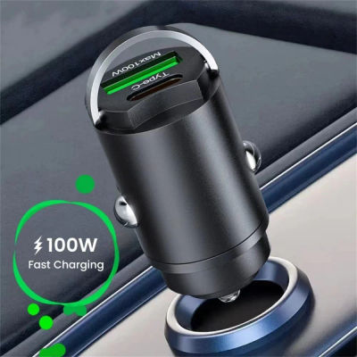 Cargador de coche USB 200W Mini, cabezal de carga rápida para encendedor de cigarrillos, para Xiaomi, Samsung, Huawei, QC3.0, PD, tipo C, carga de teléfono en el coche