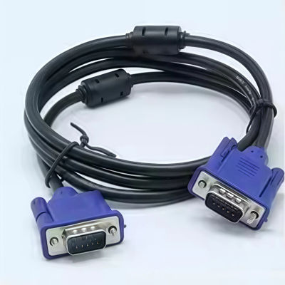 Cable VGA a VGA, conector convertidor de extensión macho a macho de 15 pines para Monitor de ordenador, proyector, PC, adaptador de TV