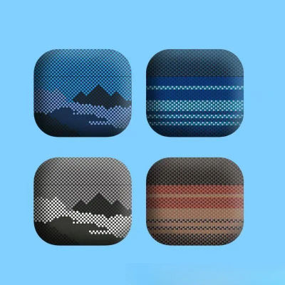Funda mate anticaída para Airpods1 2 3 4ta generación, funda para auriculares con patrón de fibra de carbono, funda para Airpods Pro3 Pro2 Pro