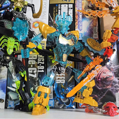 Nuevo Bionicle Creature Master of the Golden Mask, Bloques de Construcción, Fire Uniter Tahu, Robot Combinado, Ladrillos Mecánicos, Juguetes para Niños, Regalos