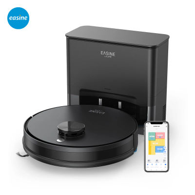 EASINE BY ILIFE S20, Robot Aspiradora y Mopa con Succión de 5000 Pa, Autovaciado, Capacidad para 60 Días, Control por App/Control Remoto, 180 Minutos de Funcionamiento