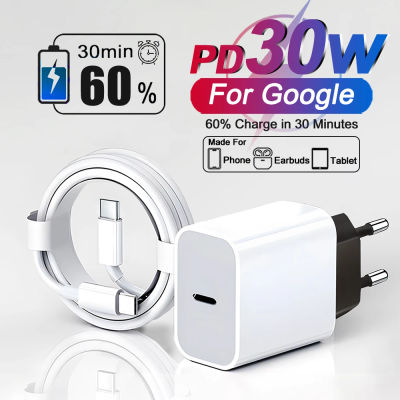 Cargador Original 30W PD tipo C para Google Pixel 9 8 7 10 Pro XL 7A 9A cargador rápido adaptador de teléfono accesorios de Cable de fecha de carga