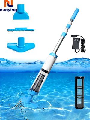 Aspiradora de piscina inalámbrica recargable 3 en 1, limpiador de piscinas portátil, adecuado para limpieza de arena y residuos en spas, centros de spa y bañeras.