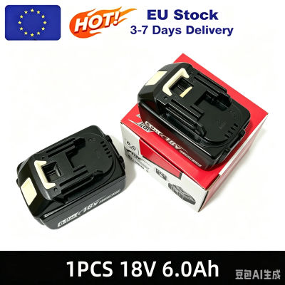 Batería de iones de litio recargable de 18V y 6.0Ah para Makita BL1830 con cargador, compatible con BL1850 BL1880 BL1860B LXT400, batería para herramientas eléctricas.