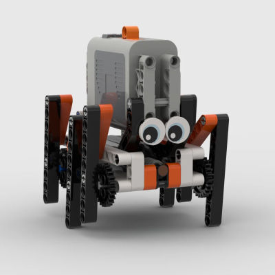 Bloques de Construcción Técnicos MOC, Piezas de Motor con Función de Potencia, Robot Caminador de 6 Patas, Ladrillos de Araña Biónica, Juguetes de Rompecabezas DIY