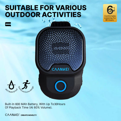 Altavoz Bluetooth portátil para exteriores IPX7, altavoces deportivos portátiles impermeables con micrófono, altavoz con Clip para llamadas/música para Android IOS