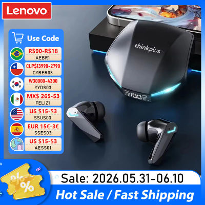 Nuevos auriculares Lenovo XT53 inalámbricos con Bluetooth 5,4, auriculares impermeables con pantalla Digital LED, auriculares para juegos de baja latencia