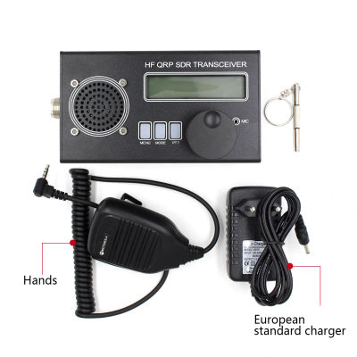 Transceptor USDR HF, QRP, SDR, SSB/CW, 8 bandas, DSP, SDR, micrófono, batería y cargador, 2024 USDX