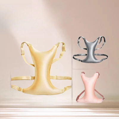 Almohada de soporte para el pecho antiarrugas con correas ajustables, almohada para recoger el pecho, almohadilla para dormir en casa que evita la indentación del pecho