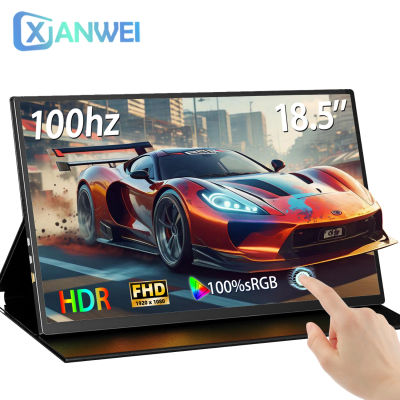 XIANWEI-Monitor portátil táctil de 18,5 pulgadas, 100% sRGB, 100Hz, pantalla externa para juegos, oficina, para Switch, teléfono, portátil, Xbox PS4/5