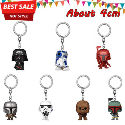 Llavero de PVC de Obi-Wan Kenobi, The Child (Baby Yoda con taza), Boba Fett y el Mandaloriano, figuras de bolsillo, juguetes, llavero