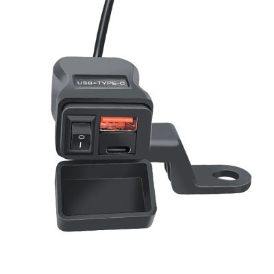 Cargador USB Universal para motocicleta QC3.0, manillar de carga rápida, adaptador de enchufe impermeable de 12V con voltímetro, herramientas para motocicleta