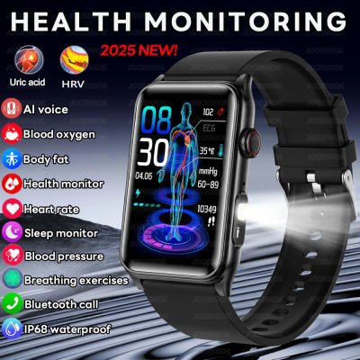 2025 nuevo AI Health Manager reloj inteligente hombres presión arterial oxígeno en sangre deportes Bluetooth llamada impermeable salud SmartWatch