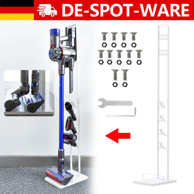 Soporte para aspiradora inalámbrica, organizador de almacenamiento para el hogar, compatible con V6 V8 V10 V11 V12 V15, blanco, 127 cm