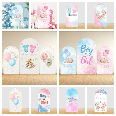 Fondo de Arco Rosa y Azul para Revelación de Género, Baby Shower, Fiesta de Cumpleaños de Niño o Niña, Decoración para Fotografía