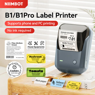 Impresora de Etiquetas Térmicas Niimbot B1/B1 PRO, Inalámbrica, Autoadhesiva, Bluetooth, sin Tinta, para Negocios, Etiquetas de Precio