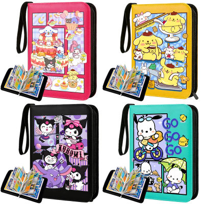 Álbum de Tarjetas de la Serie Sanrio, Carpeta con 4 Ranuras para Tarjetas, Colecciones Kaitou Kid, Cierre de Cremallera, Doble Bolsillo, Porta Tarjetas