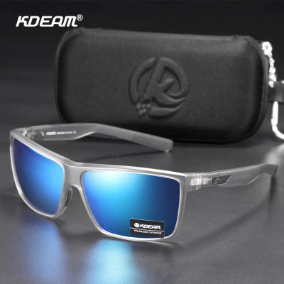 2025 KDEAM marca gafas de sol resistentes a los arañazos para hombres gafas de sol polarizadas con protección UV400 bisagras de resorte integrales