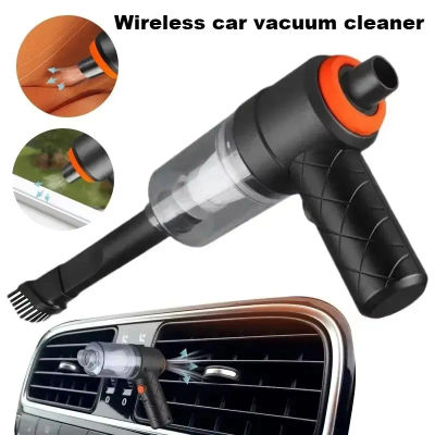 Aspirador de coche inalámbrico de 9000Pa, dispositivo de limpieza portátil con carga USB de 1200mAh, Mini aspirador húmedo y seco para el hogar