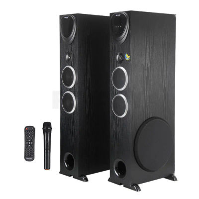Caja de sonido activa de 10 pulgadas, altavoces Bluetooth de 200W, Audio de 3 vías, USB, SD, FM, AUX con Control remoto para estudios de DJ de cine en casa HiFi