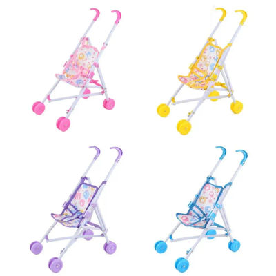 Muñecas interactivas de moda, cochecito de bebé, juguetes, muñeca de plástico, carrito de mano, cochecito de bebé estable para niños, niñas y bebés