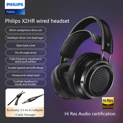 Original Philips X2HR Fidelio estéreo HiFi auriculares montados en la cabeza comodidad música auriculares con cable Monitor de ordenador auriculares para juegos