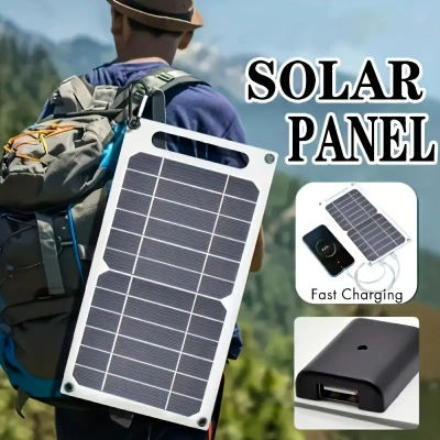 Panel Solar Portátil USB Sunpower, Placa Solar Segura y Estable, Cargador para Banco de Energía, Teléfono, Camping, Hogar, RV, Regalo