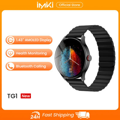 Smartwatch Reloj Inteligente Imiki Tg1 Llamadas Oximetro Color De La Caja Negro