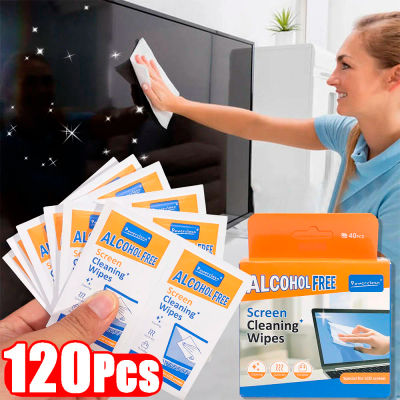 1/2/3 cajas de toallitas limpiadoras de pantalla LCD portátiles desechables: pantalla seca y húmeda para tabletas, portátiles, teléfonos, televisores, automóviles y monitores